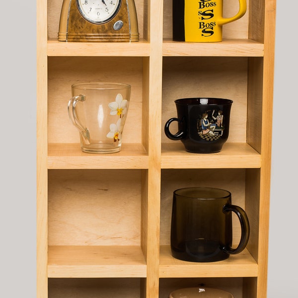 Coffee mug shelves, Tea cup shelf, Mug cubby,Wall mounted shelves,Mug wall shelf