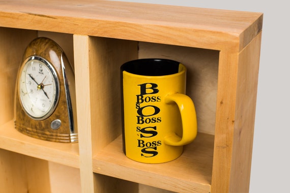 コーヒーマグ棚、ティーカップ棚、マグカップ収納棚、壁掛け棚、マグ