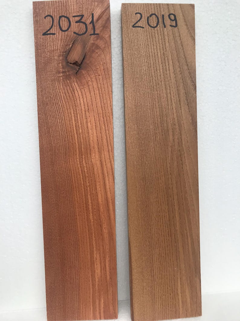 Handgemaakte eikenhouten wandplank, houten plantendisplay, art-decostijl afbeelding 12
