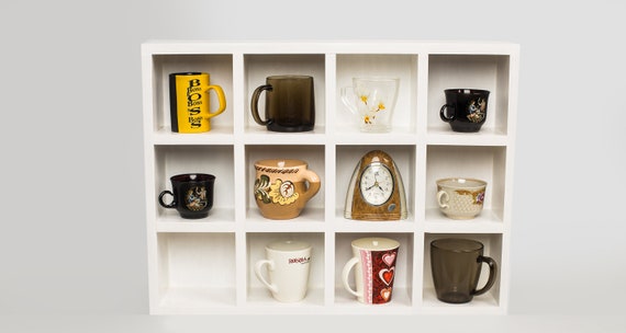 Coffee mug shelves, Tea cup shelf, Mug cubby,Wall mounted shelves