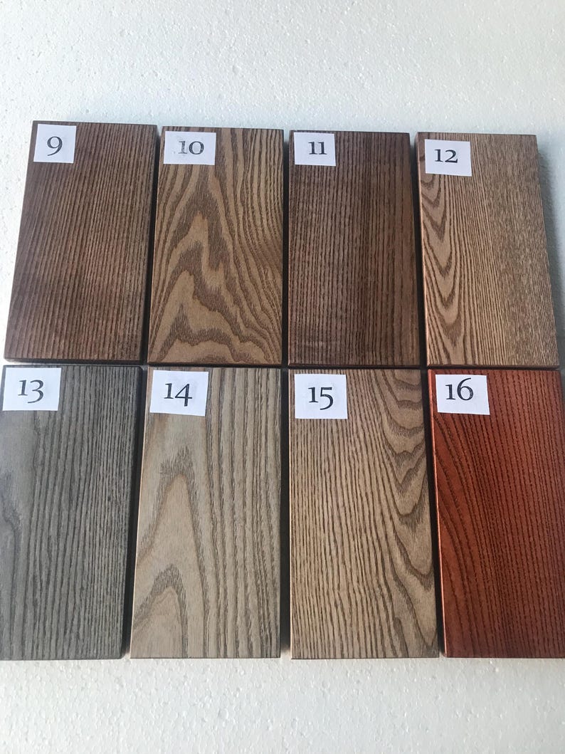 Handgemaakte eikenhouten wandplank, houten plantendisplay, art-decostijl afbeelding 11