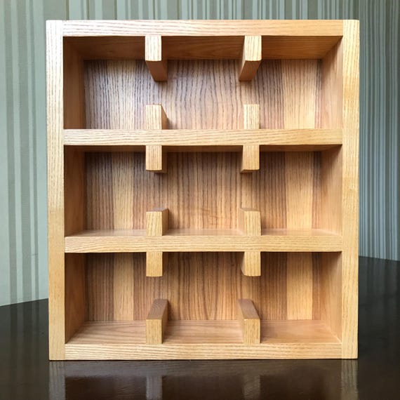 Handgefertigtes Kaffeetassenregal aus Holz, 9-teiliges Teetassenfach