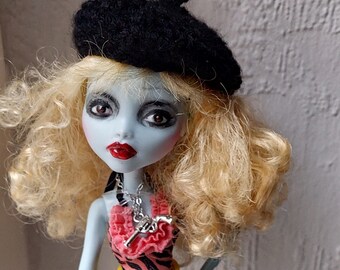 Monster High Repaint Doll "Nancy" - Style Punk London '78, Sid Vicious vriendin, Sex Pistols