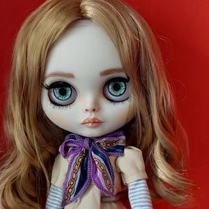 OOAK Blythe doll &quot;M3gan&quot; custom repaint doll, Megan, horror doll, Halloween