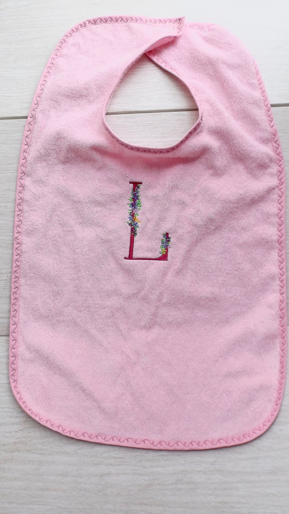 Adult Bib Elderly Bib Personalized Initial Terry Cloth Etsy UK