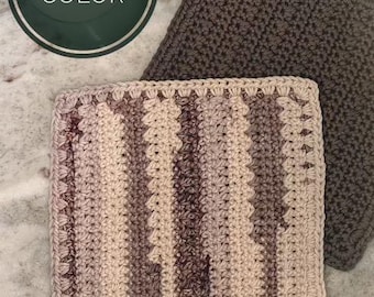 Cotton Crocheted Dishcloths/Washcloths - 4 Pack