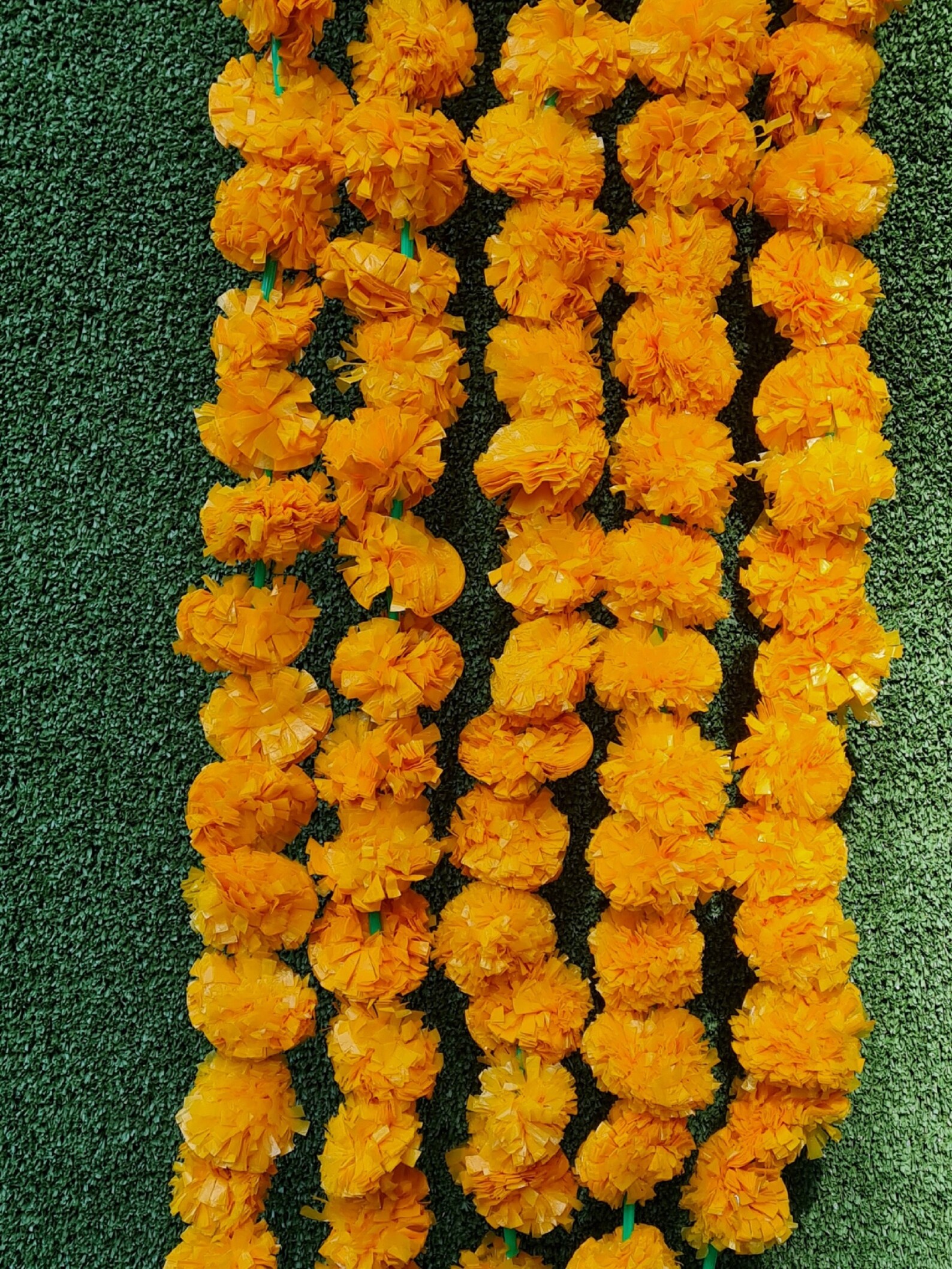 Handmade Light Orange Marigold Indian Garland theme photo prop Etsy