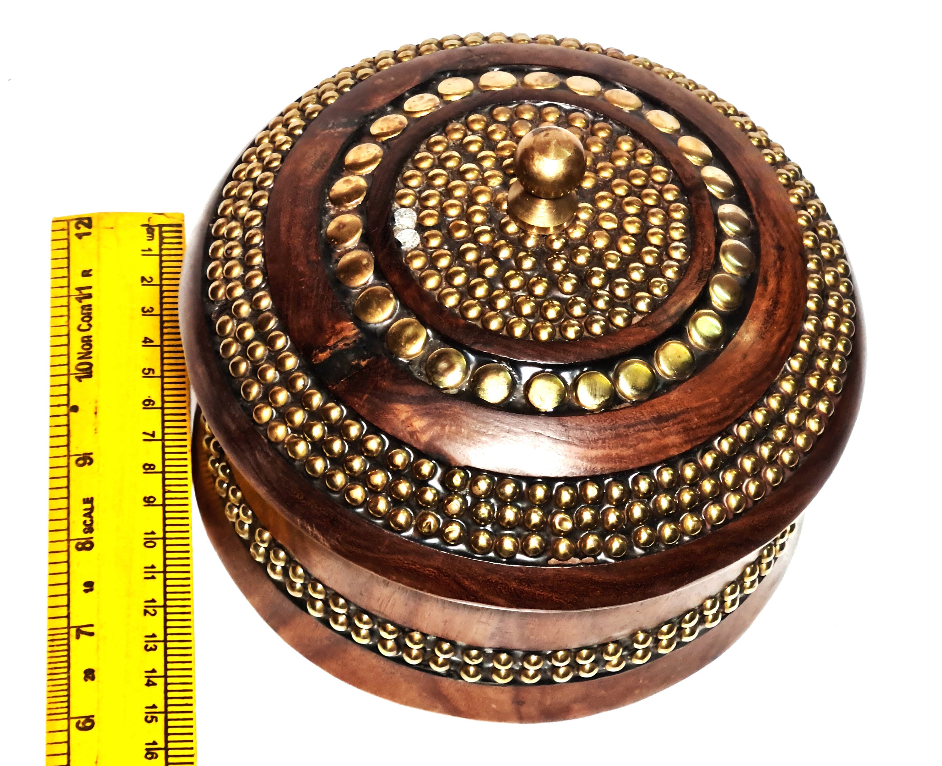 Vintage Caja de madera Caja de almacenamiento Pequeña joyería | Etsy