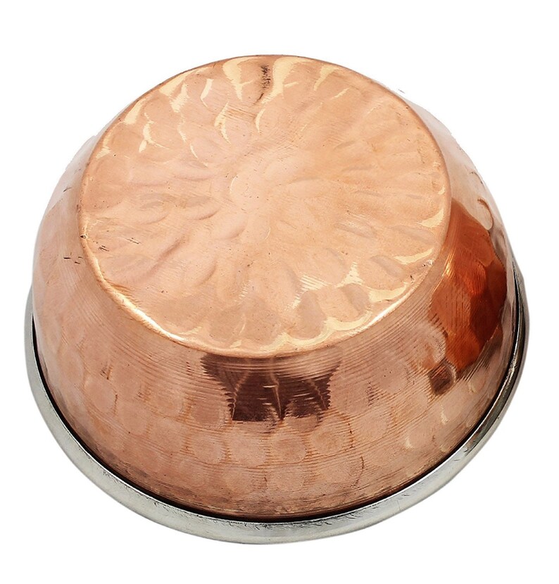 Copper Stainless Steel Bowl/katori Indian Dinnerware Etsy