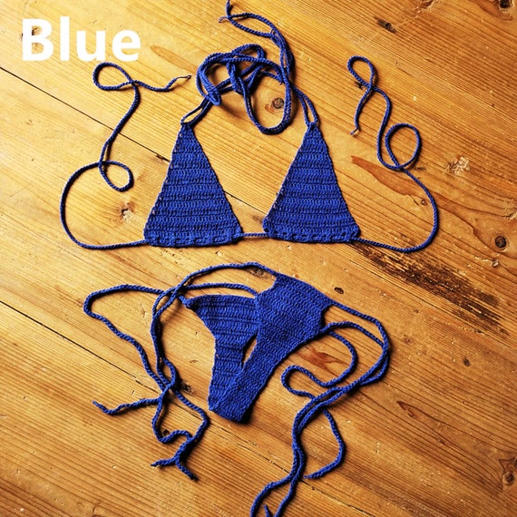 Handmade Crochet Micro Swimwear Womens Extreme Mini Sexy | Etsy