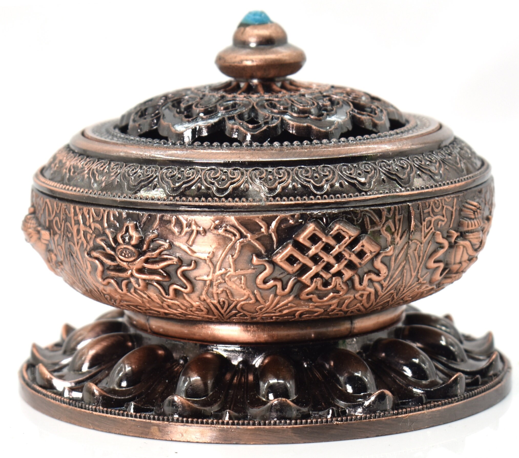 Unique Round Incense Burner Cover Lotus Flower Shaped Incense Etsy