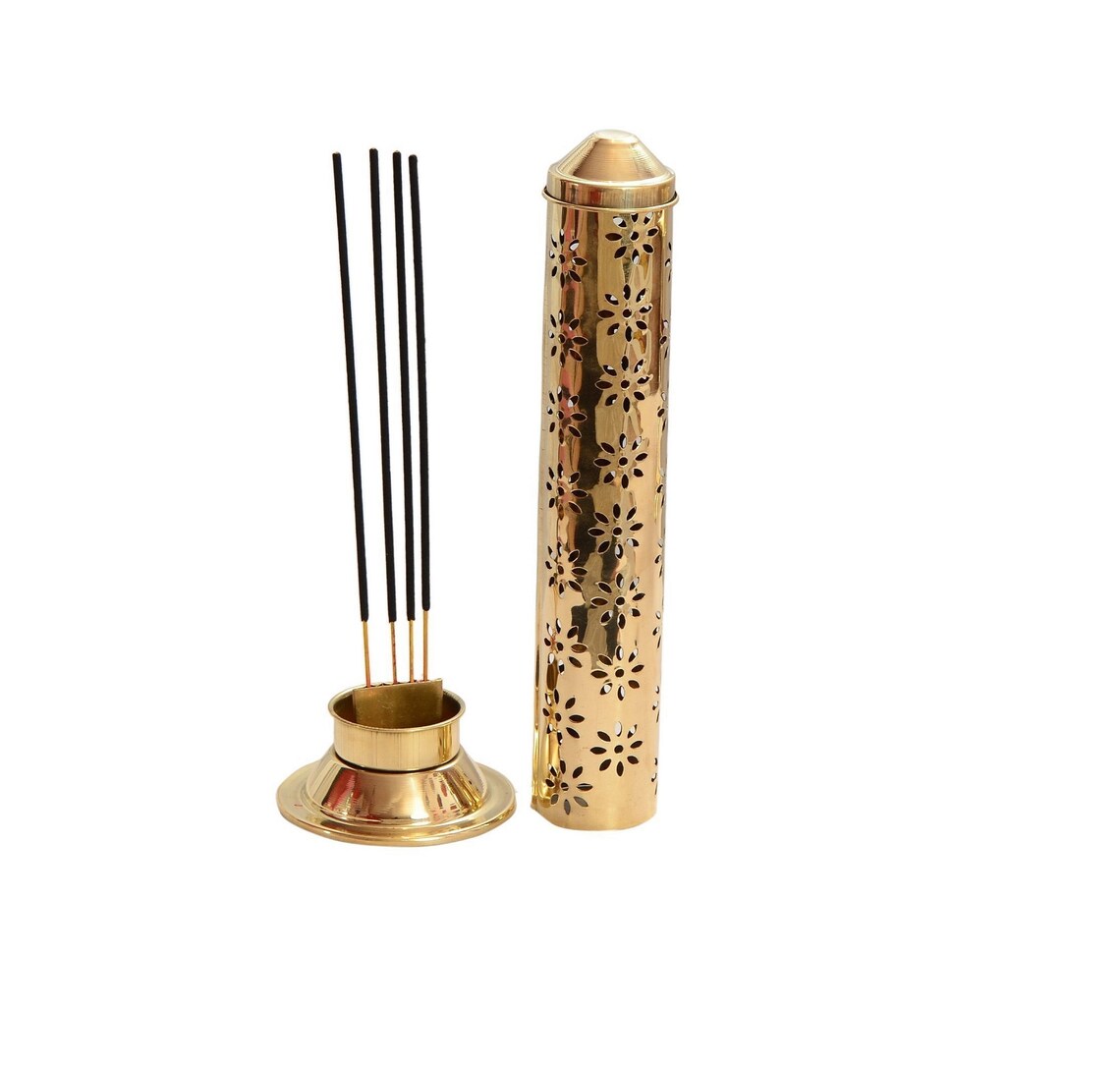 100 Brass Golden Incense Holder Agarbatti Stand Catcher Brass Etsy