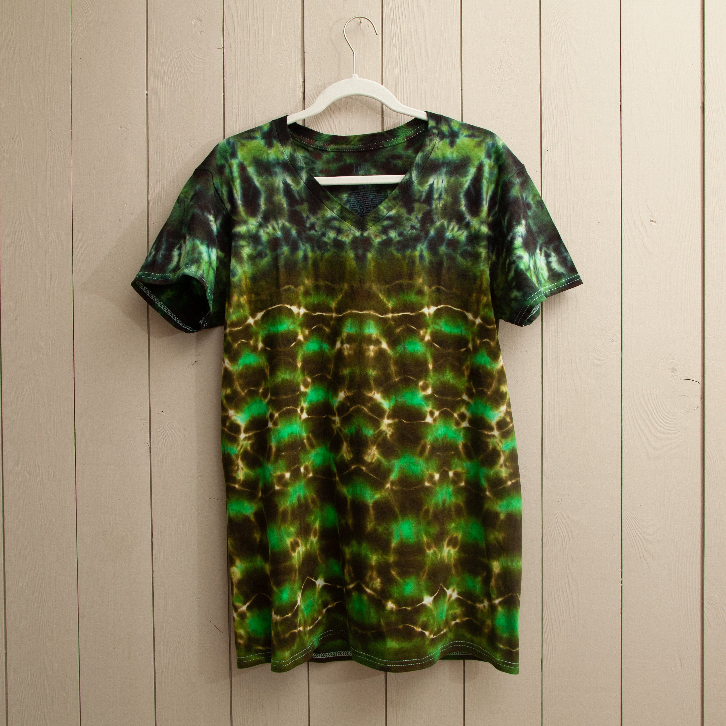 green snake skin shirt