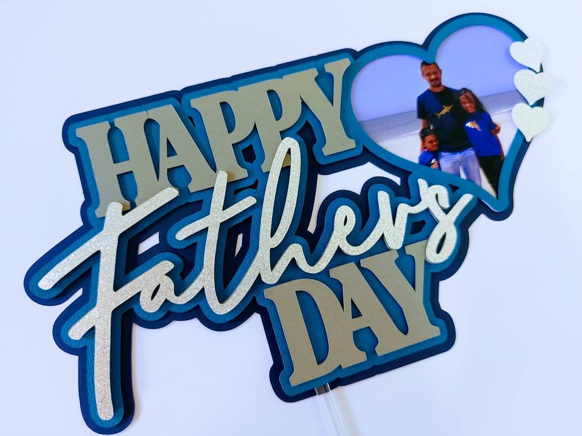 Download Cake Topper customizable SVG Happy Father's Day Cricut svg | Etsy