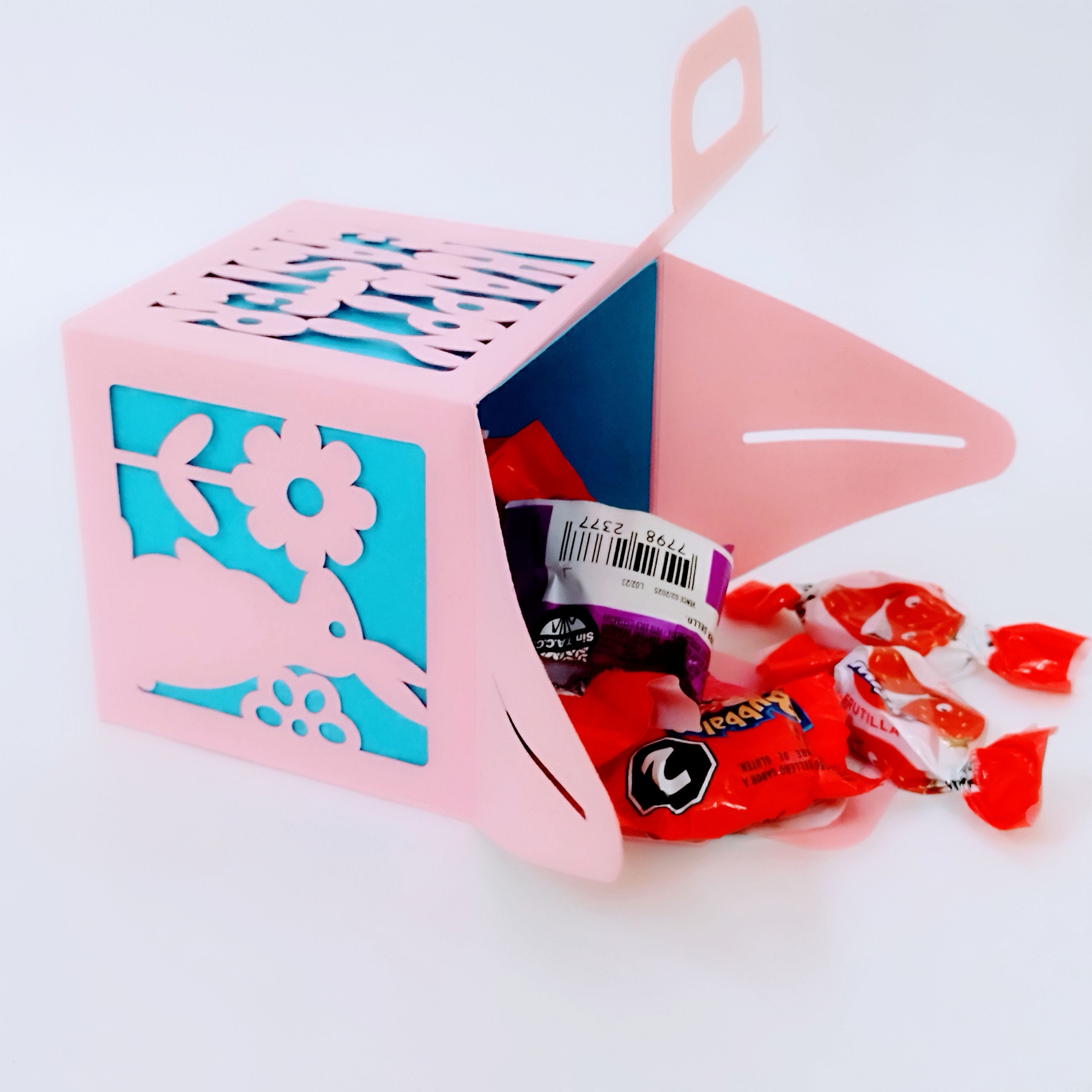 SVG Cut Files Favor Box Template Happy Easter Spring Candy Box Bunny ...