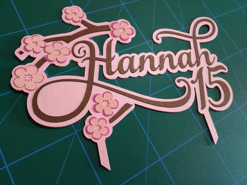 Download Cake Topper For Sweet 16 Quinceañera SVG Template Cutting ...
