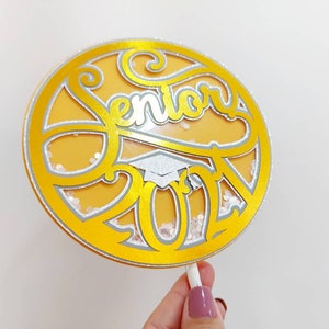 Download SVG Senior 2021 shaker cake topper svg cricut cut files ...