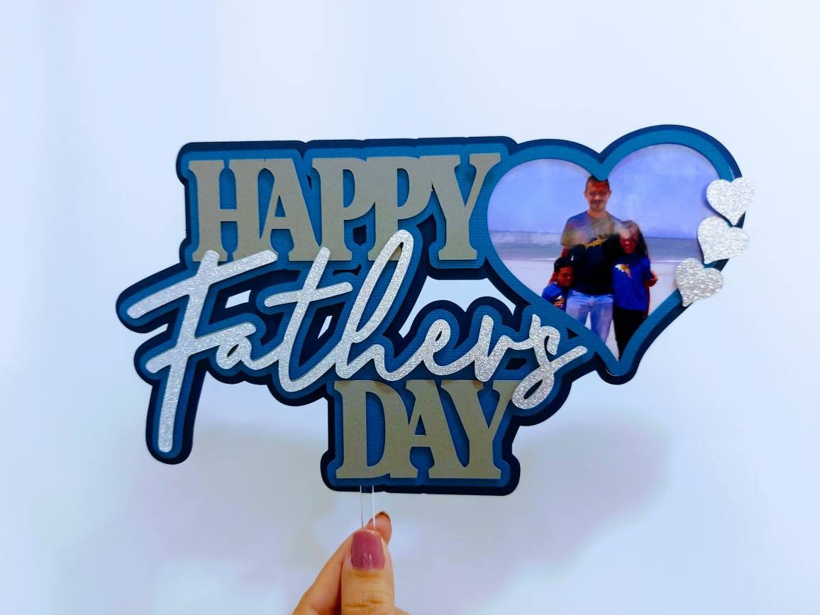 Download Cake Topper customizable SVG Happy Father's Day Cricut svg | Etsy