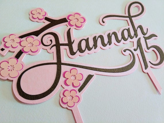 Download Cake Topper For Sweet 16 Quinceañera SVG Template Cutting ...