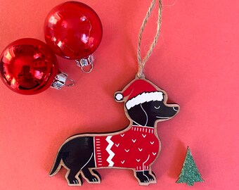 Sausage Dog Ornament Etsy