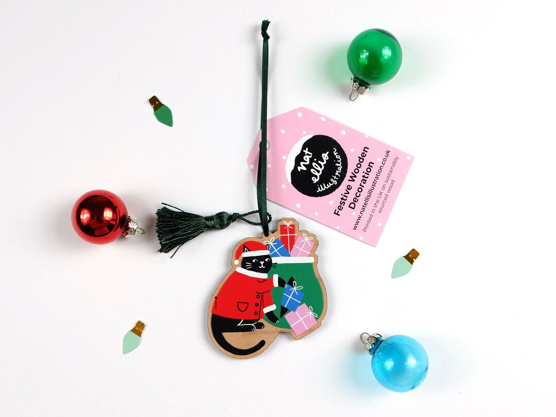 Wooden Cat Christmas Tree at Sade Cannon blog