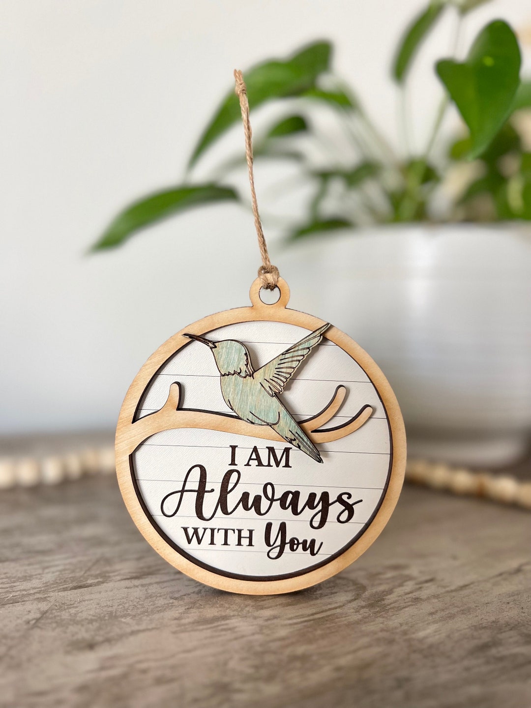 Hummingbird Memorial Keepsake Magnet I Am Always With You Ornament ...