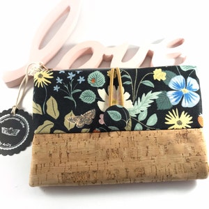 Wallet purse cork imitation leather ladies vegan wallet