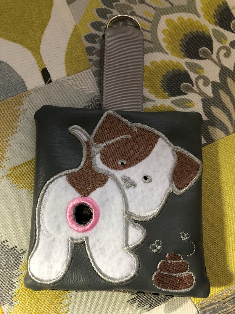 Dog Poo Bag Holder With Lobster Keyring Keychain Charm Detail Etsy