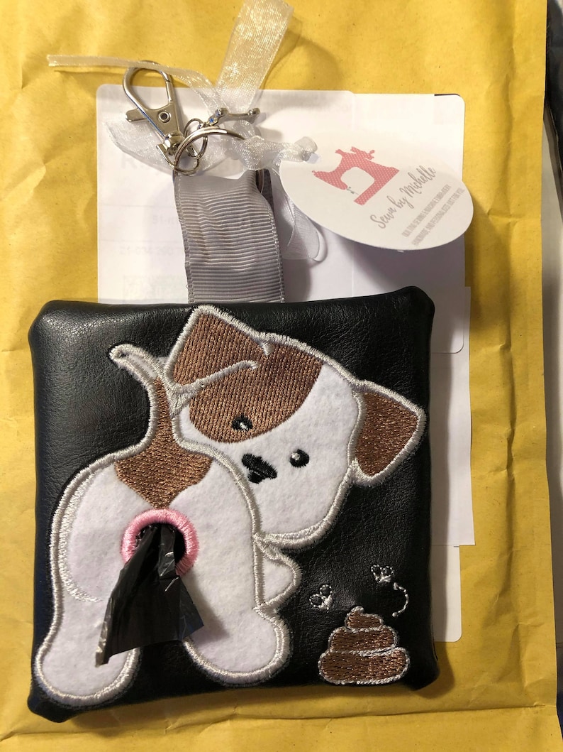 Dog Poo Bag Holder With Lobster Keyring Keychain Charm Detail Etsy UK