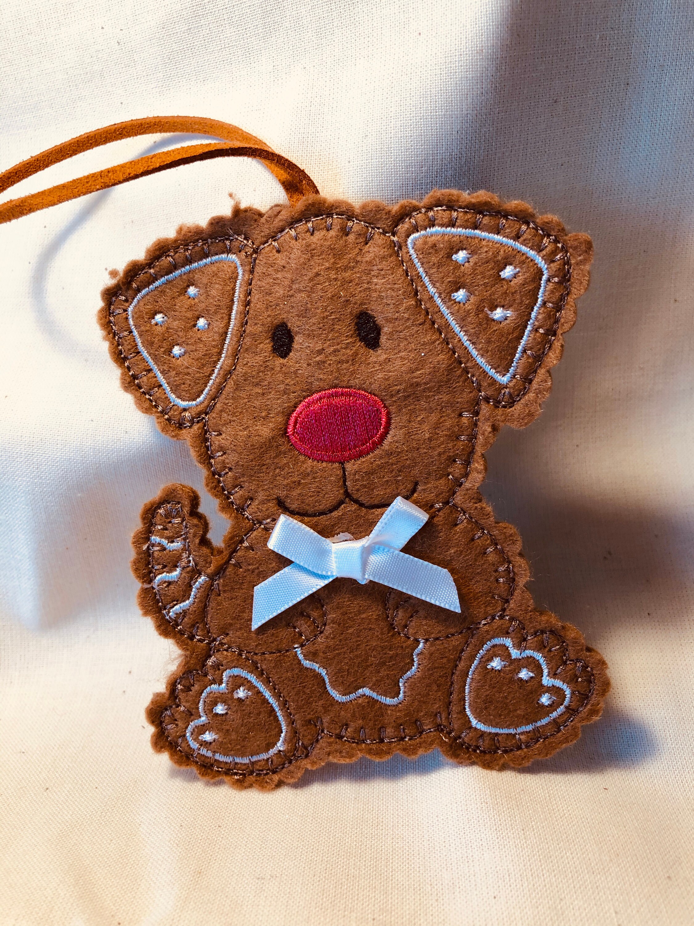 Christmas Gingerbread Dog or Cat hanging decoration FREE P&P | Etsy