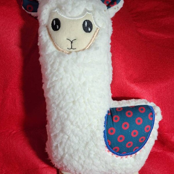 Llama  Taboot taboot Stuffie. Phish kids, child, baby gift. Handmade and Embroidered Stuffed Animal. Handmade Plushie.