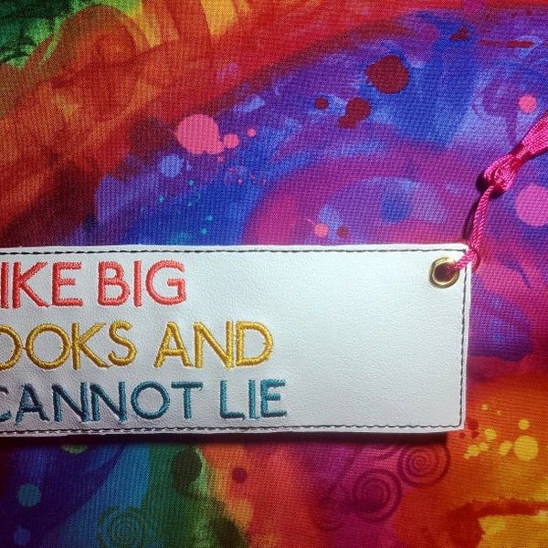 I like big books bookmark, funny book mark, reader gifts
