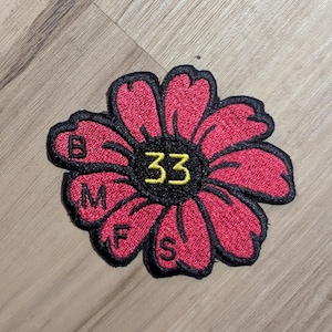 Red daisy patch, BMFS, bluegrass gift