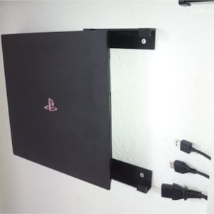 Playstation 4 SLIM 2pcs Controller Wall Mount PS4 Black Metal