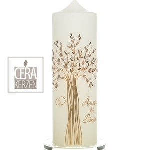 Wedding candle “Tree of Life Gold”