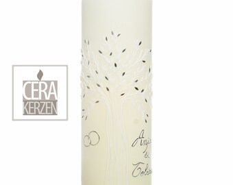 Wedding candle "Tree of Life white"