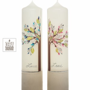 Christening candles "Twins boy and girl"