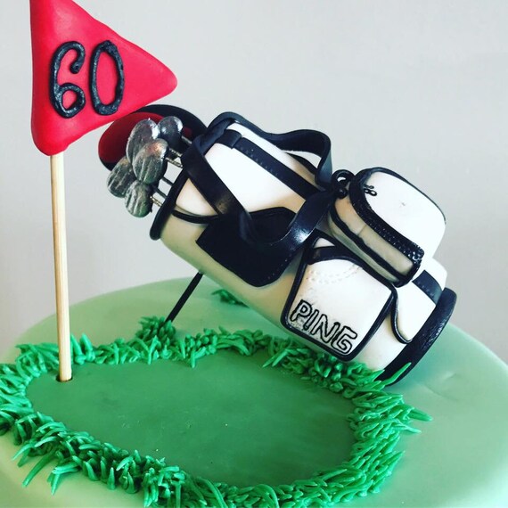 Golf Bag Cake Topper Etsy
