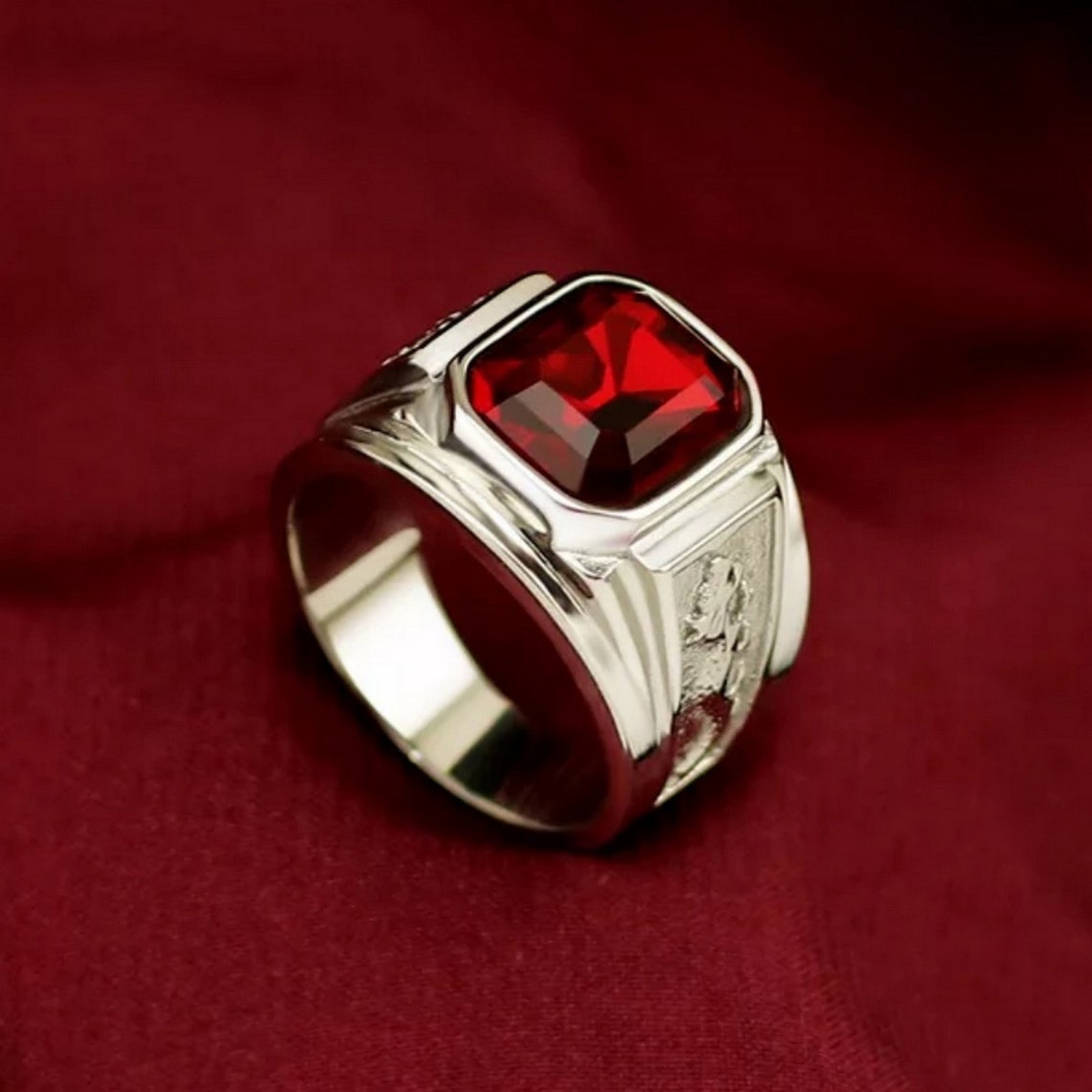 Ring for Men 925 Sterling Silver Ring Etsy