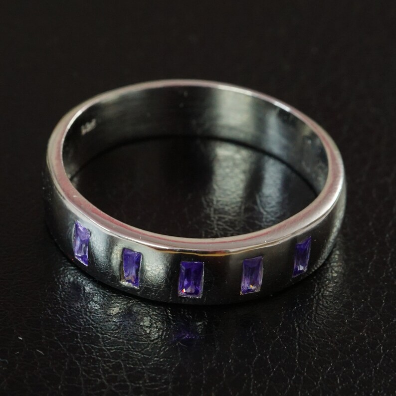 Amethyst Men's Ring 925 Sterling Silver February Etsy