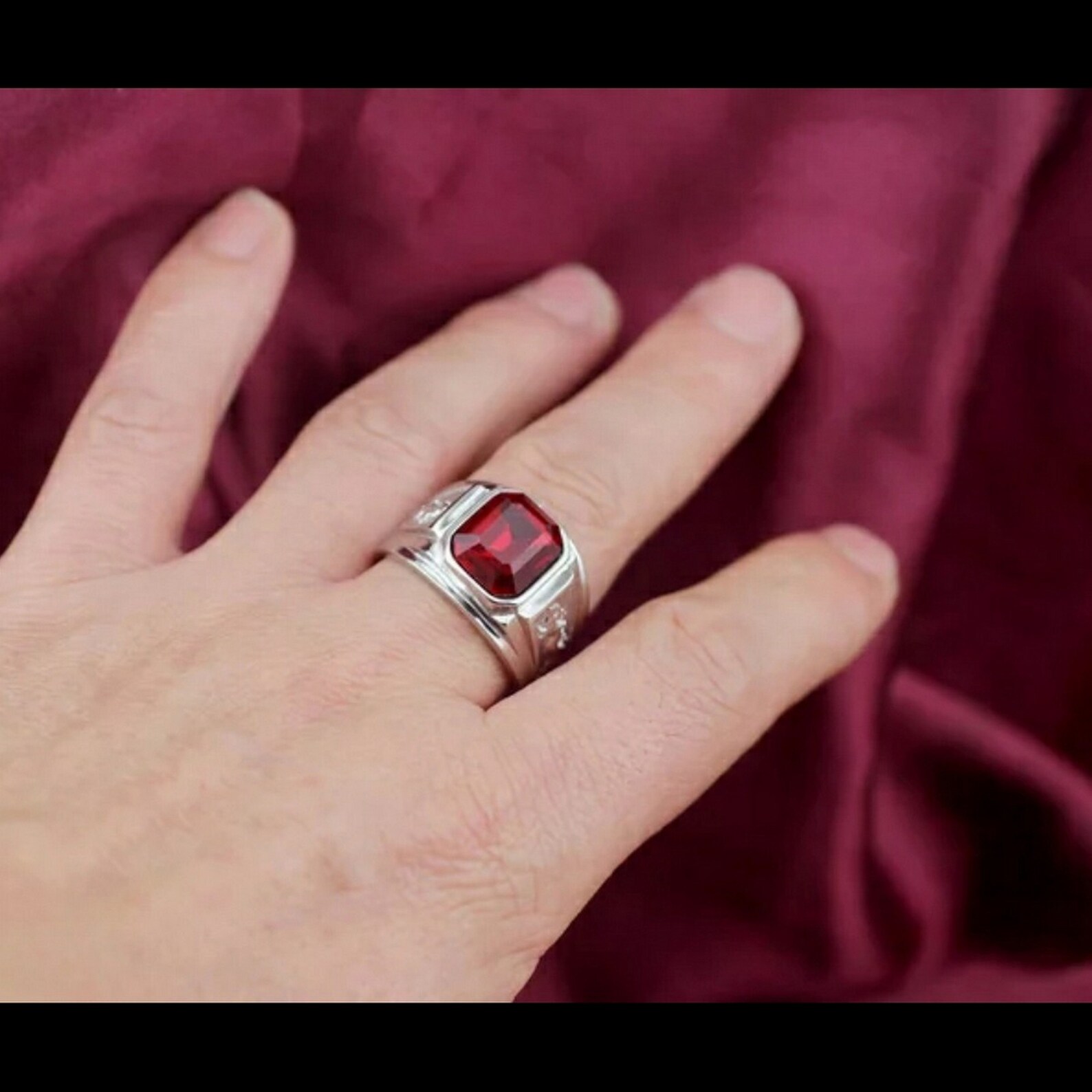 Ring for Men 925 Sterling Silver Ring Etsy