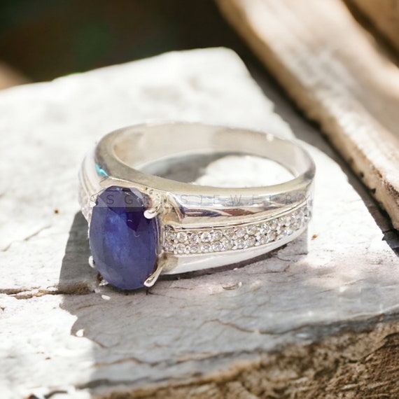September birthstone deals mens ring