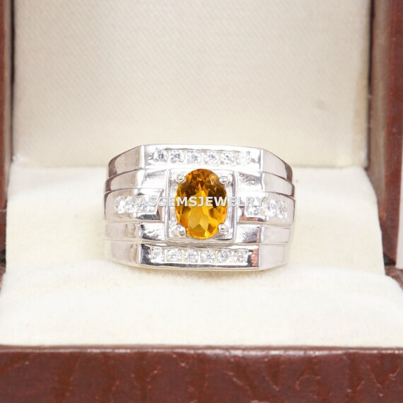 November birthstone mens ring sale