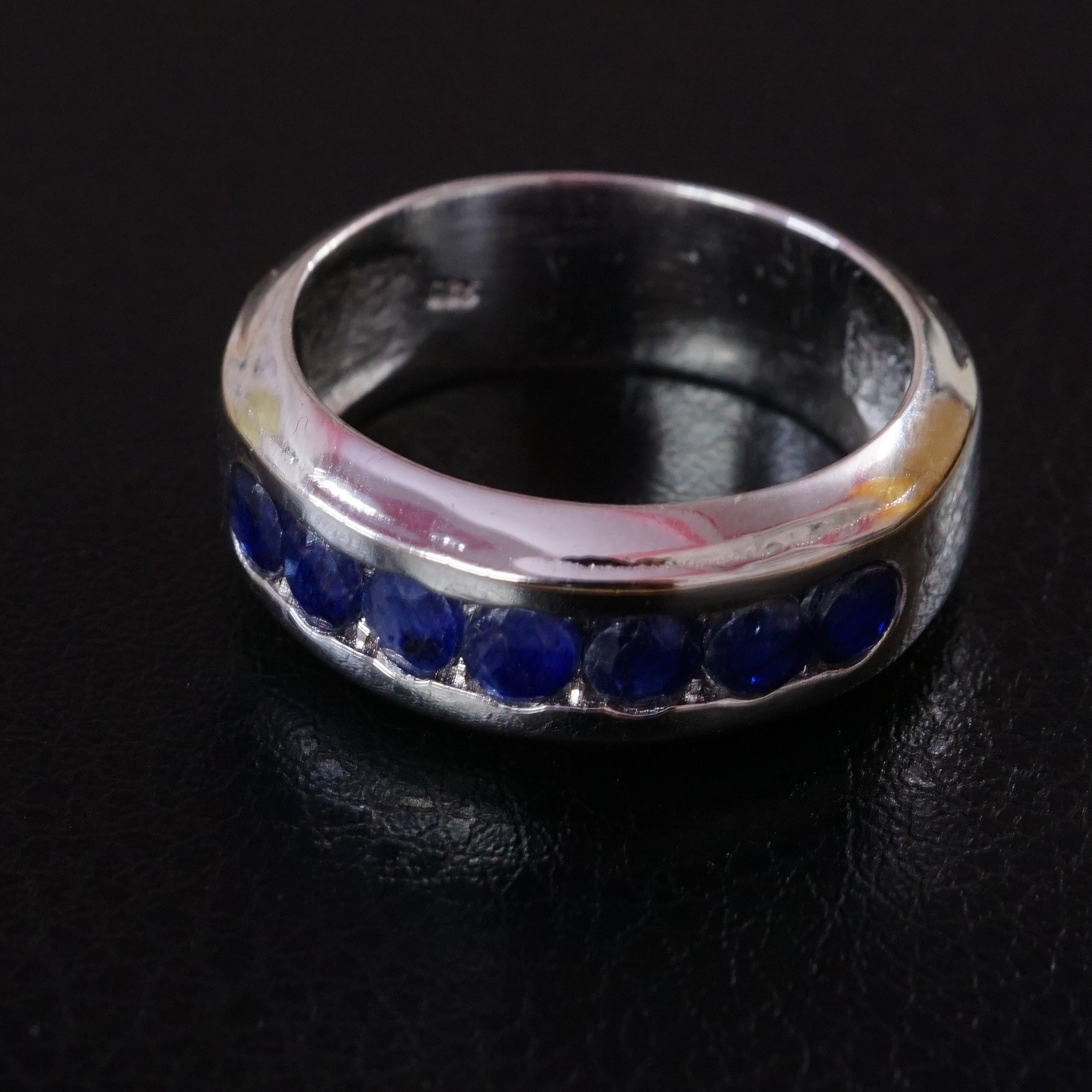 Blue Sapphire Ring for Men 925 Sterling Silver September - Etsy