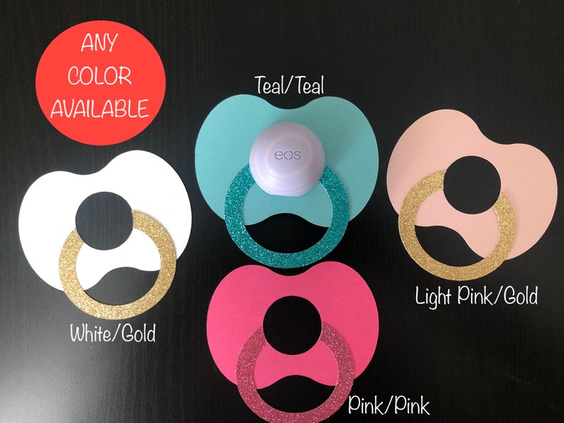 EOS Pacifier Baby Shower Favors Etsy