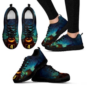Halloween Pumpkin Sneakers: Women&#39;s Custom Running Shoes