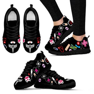 Presque fini ! Cadeau pour infirmière, baskets pour infirmière, personnalisation pour femme, cadeaux pour son infirmière, chaussures de sport à nouer