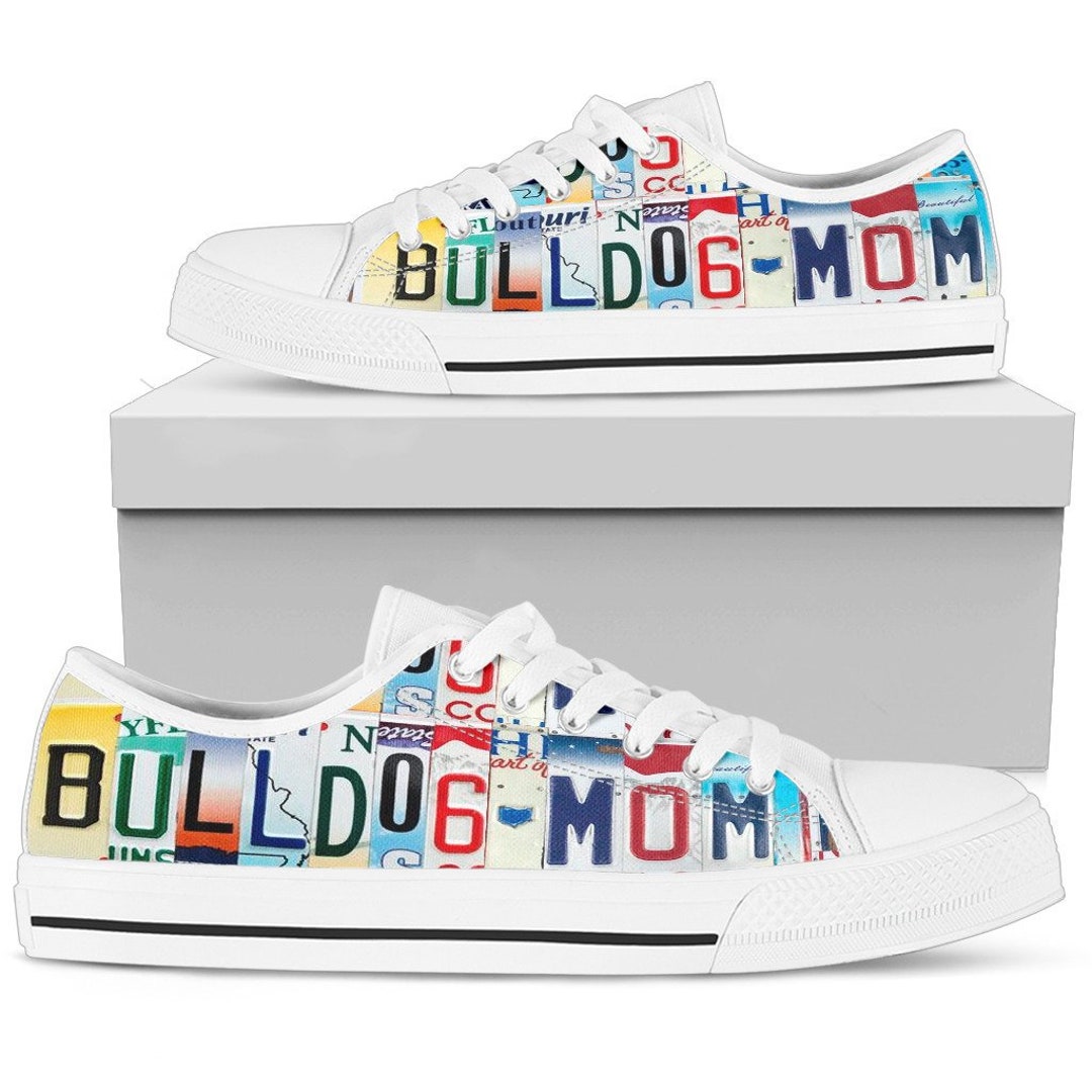 Top bas pour femmes Chaussure Bulldog Mom Low Top Chaussures - Etsy France