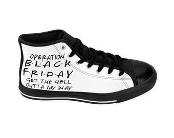 Kontur røg succes Black Friday Men's High-top Sneakers Black Friday Sale - Etsy