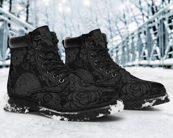 On Sale, Dark Skull,  All Season Boots, Leather Boots, Custom handcrafted premium Boots